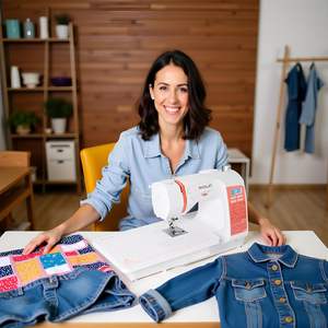 <span class=keywords><strong>Machine</strong></span> <span class=keywords><strong>à</strong></span> <span class=keywords><strong>coudre</strong></span> informatisée PooLin EOC02, 200 points, écran LCD, table large, 7 pieds-de-biche, quilting, <span class=keywords><strong>enfile</strong></span>-<span class=keywords><strong>aiguille</strong></span> <span class=keywords><strong>automatique</strong></span> - Product Image 2