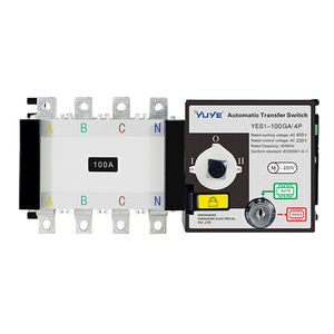 Commutateur de transfert automatique triphasé 4P 160A Classe PC à double alimentation 400V CA, automatique/<span class=keywords><strong>manuel</strong></span>, 2 entrées 1 sortie, verrouillable - Product Image 1