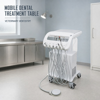 Table chirurgicale dentaire mobile Vericare pour cliniques et hôpitaux vétérinaires, procédures dentaires et soins bucco-dentaires des animaux, équipement vétérinaire