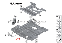Cache-moteur pour Rolls-Royce, numéro OE 51757408140, pièces de rechange automobiles de luxe supérieures
