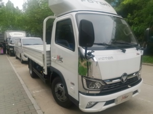 Camión Ligero FOTON <span class=keywords><strong>de</strong></span> 4 Toneladas 4x2 con Plataforma Plana, Camión <span class=keywords><strong>de</strong></span> Carga con Barandas, Diésel, Volante a la Derecha para Tanzania - Product Image 1