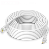 DIMAN CAT6 Tembaga Telanjang Padat S/FTP 30AWG Kabel Jaringan Datar Konektor RJ45 1m/2m/3m/5m/8m Kabel Patch 4 Pasang ROHS Ethernet