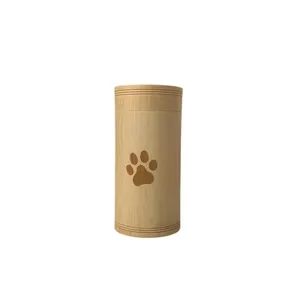 ECO Memorials Classic Natural Bamboo Urn with Paw