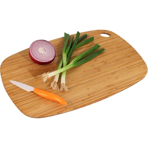 Tabla de cortar grande de madera maciza rectangular multifuncional para preparación de alimentos - Product Image 4