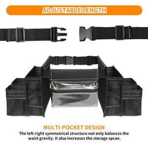 Clean <b>Belt</b> Apron With 15-19 Pockets Adjustable Waist Bag Waterproof <b>Tool</b> Storage For Cleaning Tasks - Product Image 4