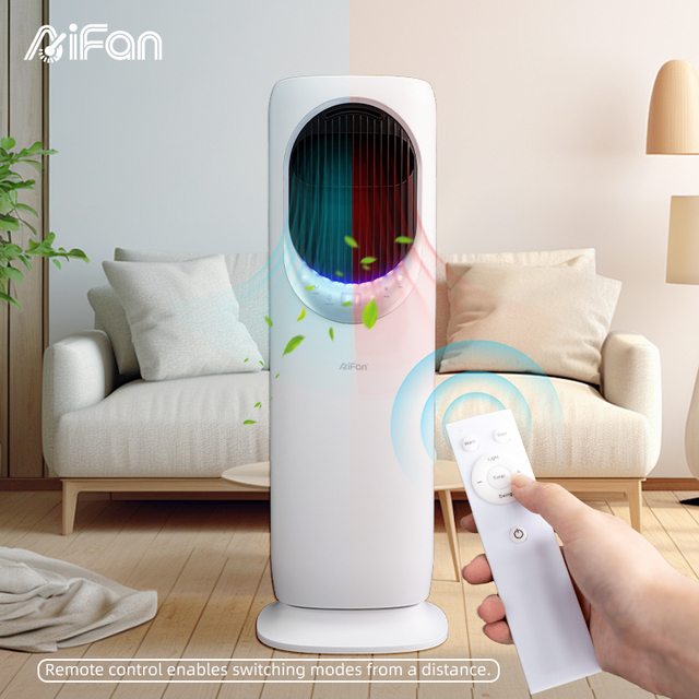 Smart Digital Electric Bladeless Fan 12h Timer Remote Control Pedestal Installation Tower Box Car RV Outdoor Household Use