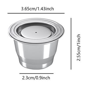 1 Pod Wareset personalizza il sistema di filtraggio universale in acciaio 304 <span class=keywords><strong>caffè</strong></span> Recarregaveis capsule per <span class=keywords><strong>Nespresso</strong></span> - Product Image 4