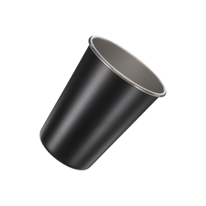 Verre à vin en acier inoxydable de 16 oz au design moderne avec couvercle en PP, incassable et empilable - Product Image 1