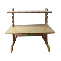Bureau d'ordinateur en bambou Lit de petit déjeuner Bureau d'ordinateur portable en bambou 100% Meubles en bambou modernes et solides de toutes tailles