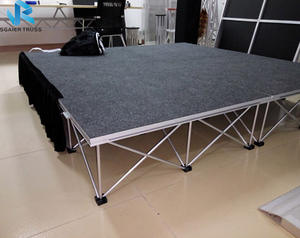 Flexible pour utiliser l'étape d'événement, plate-forme d'étape potable, étape <span class=keywords><strong>de</strong></span> mariage, <span class=keywords><strong>conférence</strong></span> - Product Image 4