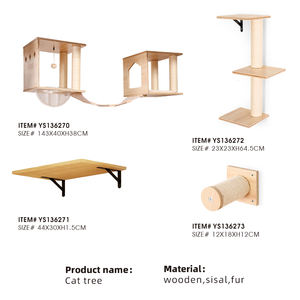 4-teiliges Set Katzenwandmöbel, Modern und Langlebig, zur Einfachen Wand- und Deckenmontage - Product Image 2