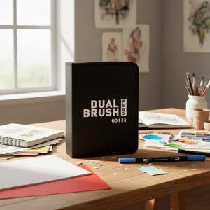 Pennarelli a Doppia Punta 60 Pezzi, Marcatori Artistici ad Acquerello con Punta Fine e Doppia Faccia per Scrittura - Product Image 2