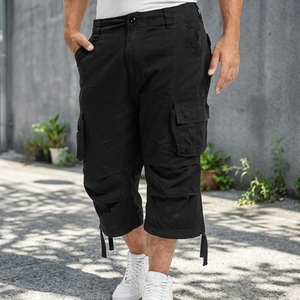 Short cargo vintage pour homme Brandit <span class=keywords><strong>Urban</strong></span> Legend 3/<span class=keywords><strong>4</strong></span>, longueur genou, 100 % coton, fermeture éclair, plusieurs poches, taille à cordon de serrage - Product Image 5