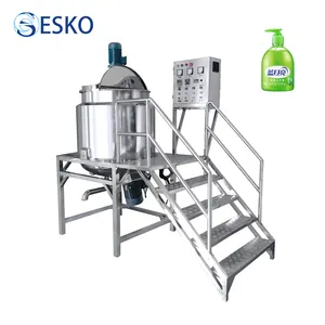 Máquina para hacer champú ESKO y línea de producción, mezclador homogeneizador de lavado líquido para lavado a mano