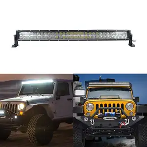 Teehon düz çift-sıralı LED ışık Bar 5D lens ile 180W 32 inç led ışık çubuğu offroad kamyoneti led ışıkları araçlar SUV ATV