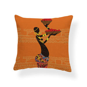 Coussin ethnique africain pour femmes, oreiller moderne et efficace pour canapé bureau, grande taille, - Product Image 3