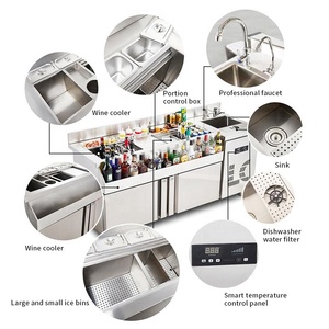 Refrigerador de Cócteles Personalizado para Tienda, Equipo de Cocina, Barra, Estación de Trabajo para Bartender, Equipo de Barra - Product Image 6
