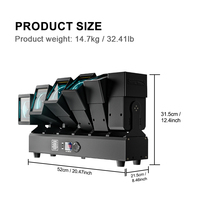 SHEHDS Barra LED Matrix 12x60w RGBW 4 en 1 con Efecto Wash y Cabeza Móvil Swing Beam con Anillo para Escenario, Conciertos, Discotecas y Espectáculos