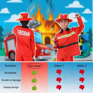 <span class=keywords><strong>Traje</strong></span> <span class=keywords><strong>de</strong></span> vestir <span class=keywords><strong>de</strong></span> <span class=keywords><strong>bombero</strong></span> rojo con sombrero y equipo para niños y niñas <span class=keywords><strong>de</strong></span> 3 a 10 años Conjunto <span class=keywords><strong>de</strong></span> disfraz <span class=keywords><strong>de</strong></span> <span class=keywords><strong>bombero</strong></span> para niños - Product Image 3