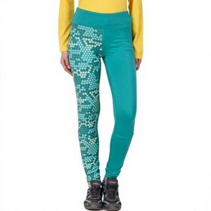Legging de sport personnalisé sans couture, doux, à séchage rapide, en polyester/spandex, taille mi-haute, pour yoga, fitness et activités de plein air - Product Image 1