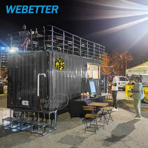 WEBETTER Remolque de Comida comercial Imbisswagen Foodtruck Snack Food Mobile Catering Truck Double Decker Bar Trailer Restaurant - Product Image 1