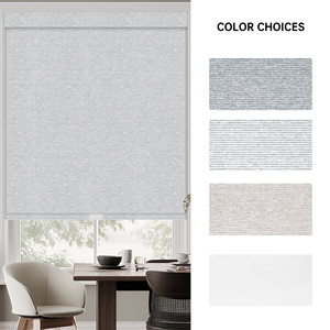 Persianas Enrollables Inalámbricas Personalizadas SAMADHI, Cortina de Protección Solar de Diseño Moderno, Poliéster Liso para Ventanas de Hogar y Oficina - Product Image 2