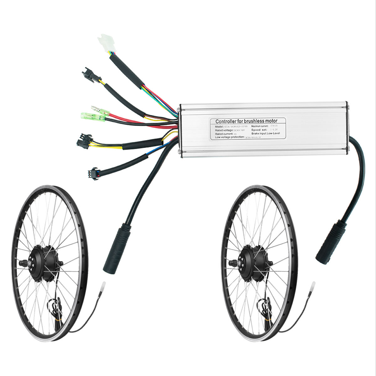 Контроллер двигателя 15A 17A 36V 48V 250W 350W BLDC Алюминиевый Регулятор скорости KT для подключения к электровелосипеду с двойным двигателем