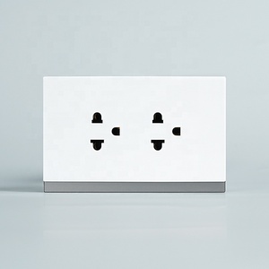 समशीड ग्लास पैनल थालेंड सॉकेट दक्षिण अमेरिकी 118 प्रकार 6 पिन मल्टीफंक्शन सॉकेट आउटलेट जमीन के साथ - Product Image 1