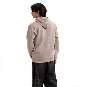 Sudadera con Capucha para Hombre, Color Verde Oliva, Corte Regular, Tejido de Punto, Color Sólido, Informal, 100% Algodón, Anti-Pilling, con Bolsillos, para Invierno - Product Image 2