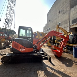 Mini pelle sur chenilles Hitachi ZX50U-2 de seconde main 5 tonnes à haute puissance de creusement composants du noyau de la pompe du moteur peinture originale 2019 - Product Image 5