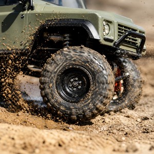 Voiture télécommandée tout-terrain RC Rock Crawler SUV 4x4 avec toit souple et roue de secours, homologuée EN71 CE - Product Image 2