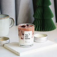 Indoor-Aromatherapie-Kerze Kreative Gelwachs-Partykerze Heimdekoration Atmosphäre Rauchfreie Sojabohnen-Kerze im Becher