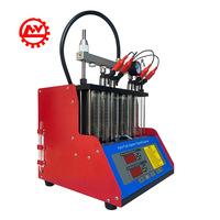 Machine de nettoyage et de test ultrasonique professionnelle pour injecteurs de carburant essence 6 cylindres 220V/110V pour voitures et motos