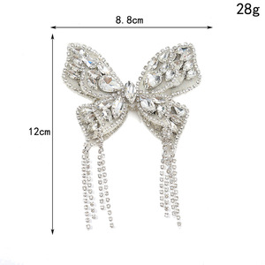 Boucle amovible en strass papillon pour sabots femme - Accessoire décoratif floral pour trous - Product Image 2