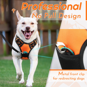 Harnais pour chien en nylon réfléchissant respirant personnalisé avec boucle de traction en alliage de zinc, harnais pour chien en maille douce et confortable - Product Image 3