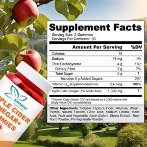 Gomitas de Vinagre de Sidra de Manzana ODM al Mejor Precio, Suplemento Dietético que Apoya la Función Digestiva y Promueve los Niveles de Salud Intestinal - Product Image 2