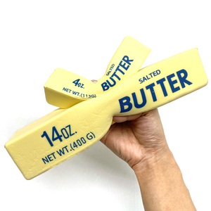 Jouet à presser géant en PU <span class=keywords><strong>Jumbo</strong></span> Soft Slow Rising Mochi Toys Square Stick of Butter Block Yellow <span class=keywords><strong>Milk</strong></span> Print Simulated Foods - Product Image 6