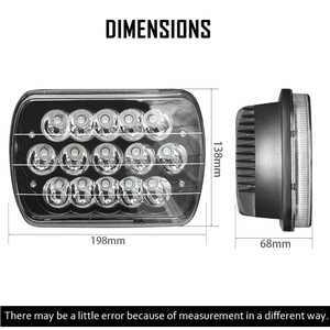 ไฟ LED ออฟโรด 45w รูปทรงสี่เหลี่ยมผืนผ้า 6x7 นิ้ว 5x7 นิ้ว 7 นิ้ว ไฟหน้า LED ออฟโรด ไฟสปอร์ตไลท์ LED - Product Image 5