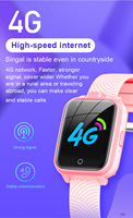 Reloj Inteligente 4G con Tarjeta SIM, Videollamadas, WIFI, Cámara HD, GPS, LBS, SOS, Gran Memoria, Localización 4G para Niños