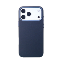 Casing HP Kualitas Mewah Bahan PC Keras dengan Bingkai Kamera Logam Magnetik Kuat dan Kain Tenun untuk iPhone 18 Pro Max 17 Pro 16 15