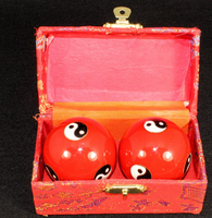 Boules de santé chinoises en métal 4,5 cm, plaquées argent, avec découpe et impression, motif Yin et Yang, objets d'art et de collection, balles d'exercice Shangia