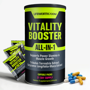 Cápsulas de Maca Natural Booster de LIFEWORTH, Suplemento Herbal para Hombres con <span class=keywords><strong>Tribulus</strong></span> para Atletas, Constructor Muscular - Product Image 1