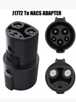 Adaptateur de charge SAE J1772 vers NACS, connecteur de chargeur AC de niveau 1/2 pour véhicules électriques NACS