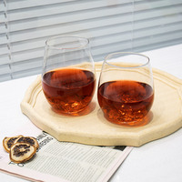 Fabrication 130-600ml tasse en verre ronde claire bouteille en verre à gros ventre pour boisson eau jus liqueur vodka whisky bière vin