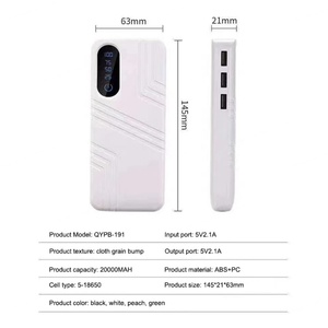 พาวเวอร์แบงค์ 10000 มิลลิแอมป์แบบพกพา ความจุสูง พร้อมหน้าจอดิจิตอล ไฟ LED และโลโก้ที่กำหนดเองได้ - Product Image 6