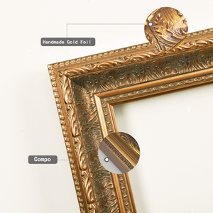 Bán Sỉ Bán Chạy Khung Tranh Đứng Độc Đáo Khung Tranh Màu Vàng Hoàng Gia Châu Âu Phong Cách <span class=keywords><strong>Baroque</strong></span> - Product Image 3
