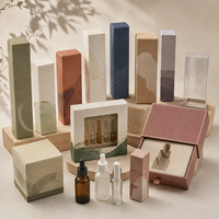Boîte à flacon compte-gouttes pour huile visage en carton mat, plateau de présentation haut de gamme écologique et recyclable, pour produits de beauté épurée, commande en gros