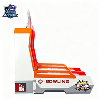 Machine de jeu d'arcade de bowling pour enfants à 2 joueurs, à monnayeur, avec système de rédemption de tickets, pour usage intérieur en parc d'attractions