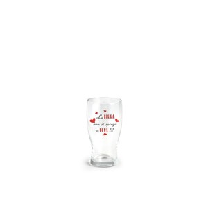 Vaso de Cerveza de 40cl con Frase Italiana: La Birra Non Si Spiega Si Beve - Product Image 1