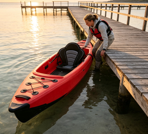 Kayak Inflable con Tecnología Drop Stitch, Kayak Doble para 2 Personas, Bote para Pesca en Lagos, Ríos y Mar - Product Image 1